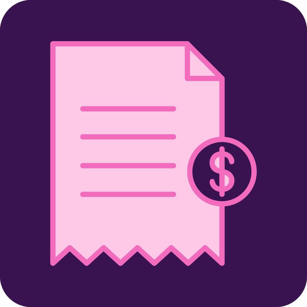 Shopping Receipt Vector Icon