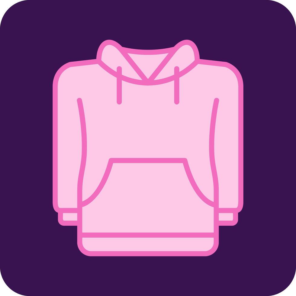 icono de vector de sudadera con capucha