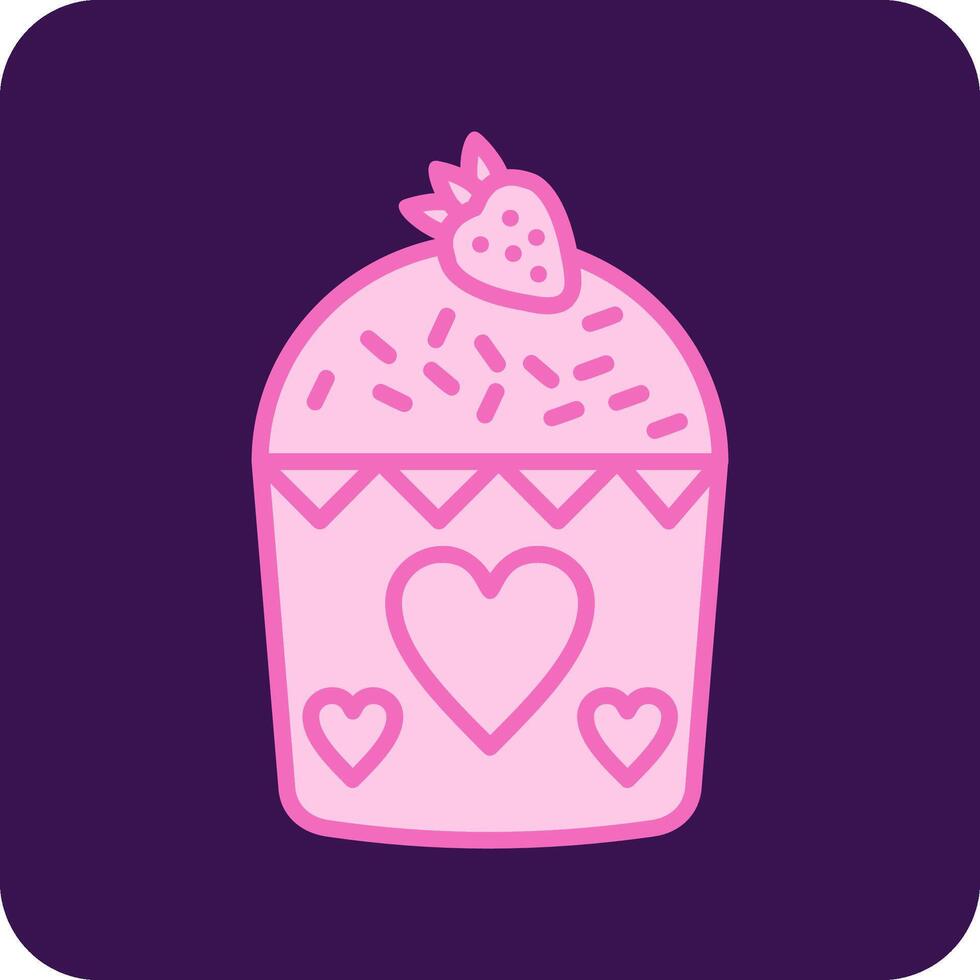 icono de vector de muffin