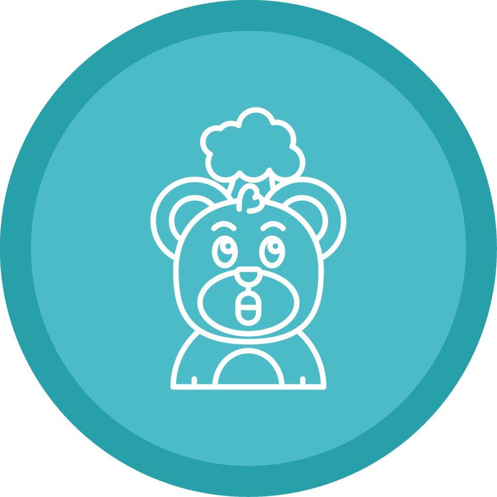 Exploding Flat Circle Multicolor Design Icon vector