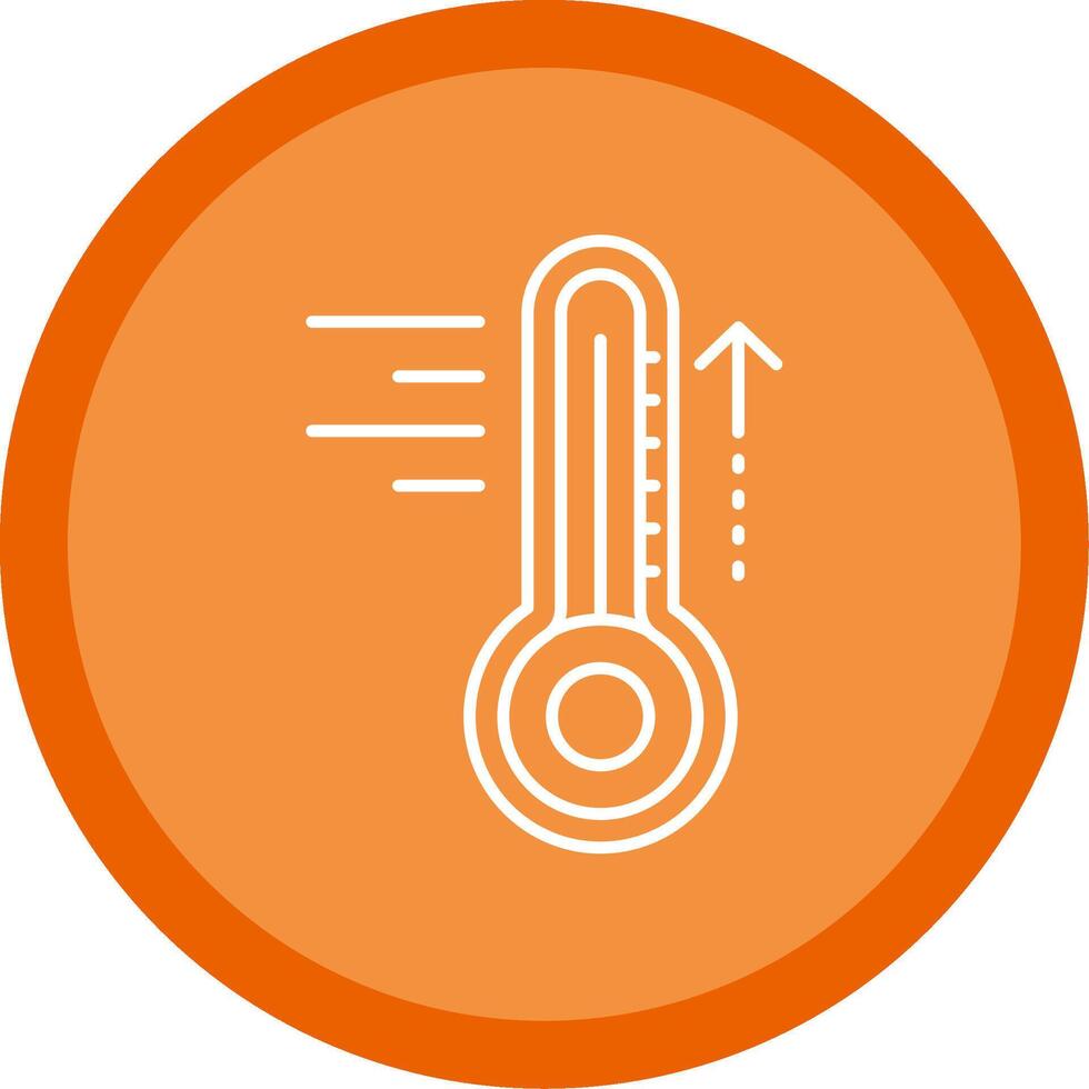 Hot Flat Circle Multicolor Design Icon vector