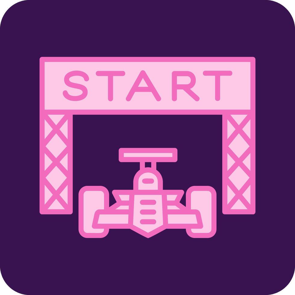 Starting Race  Vector Icon