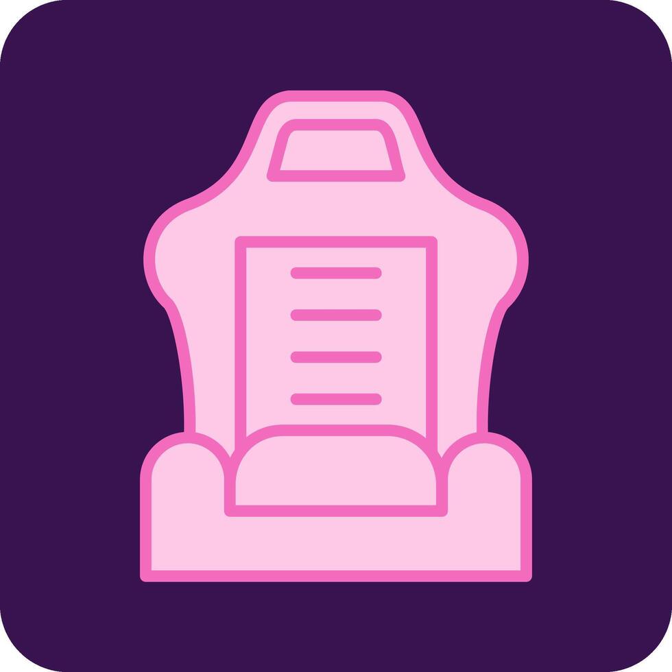 Car Seat Vector Icon