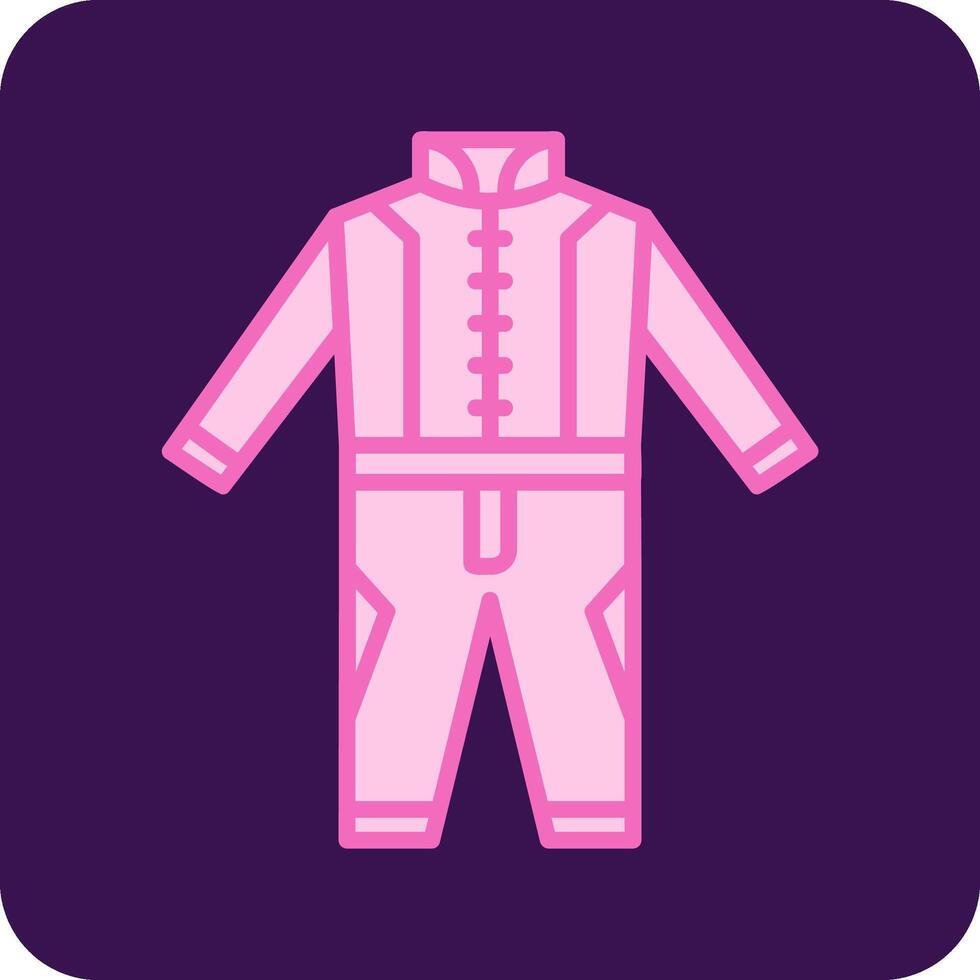 Race Suit Vector Icon