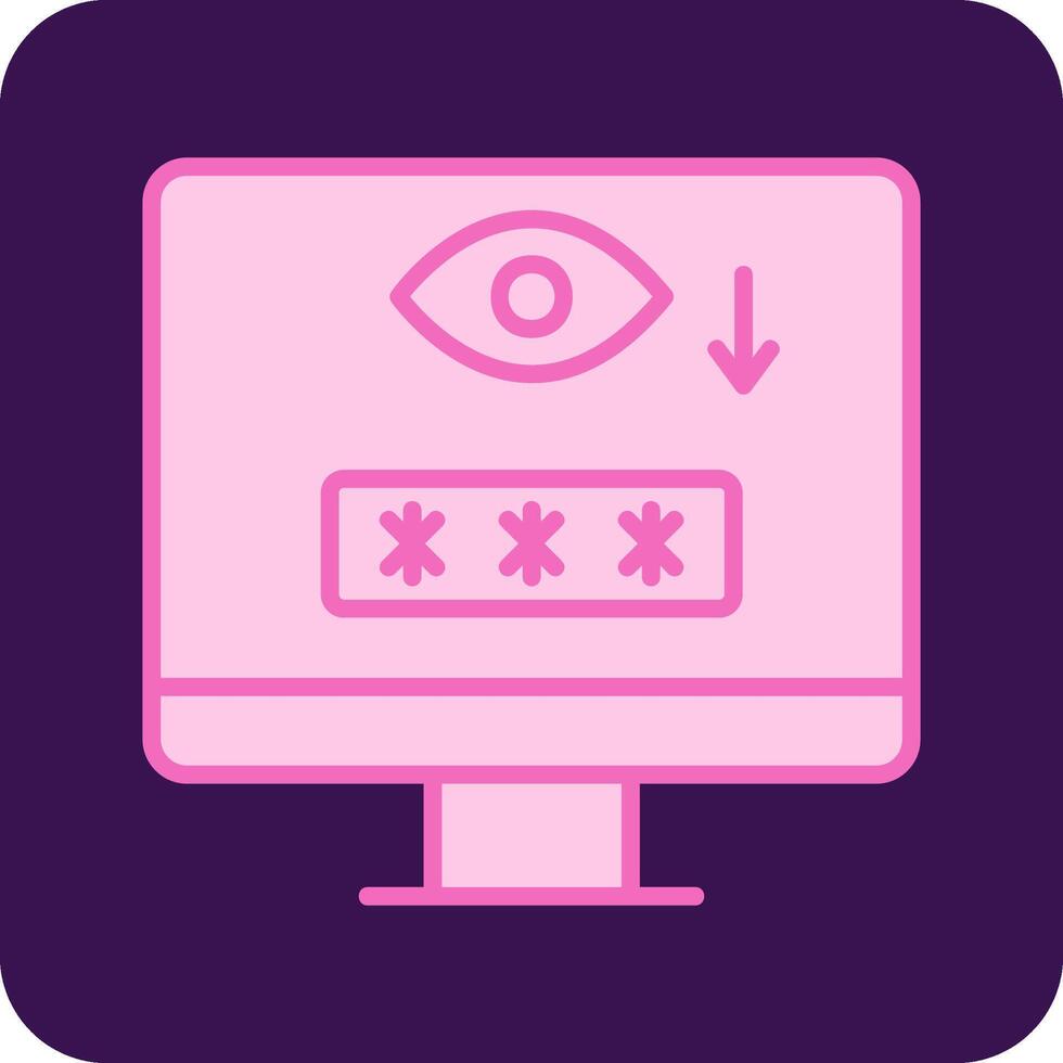 Computer Spyware Vector Icon