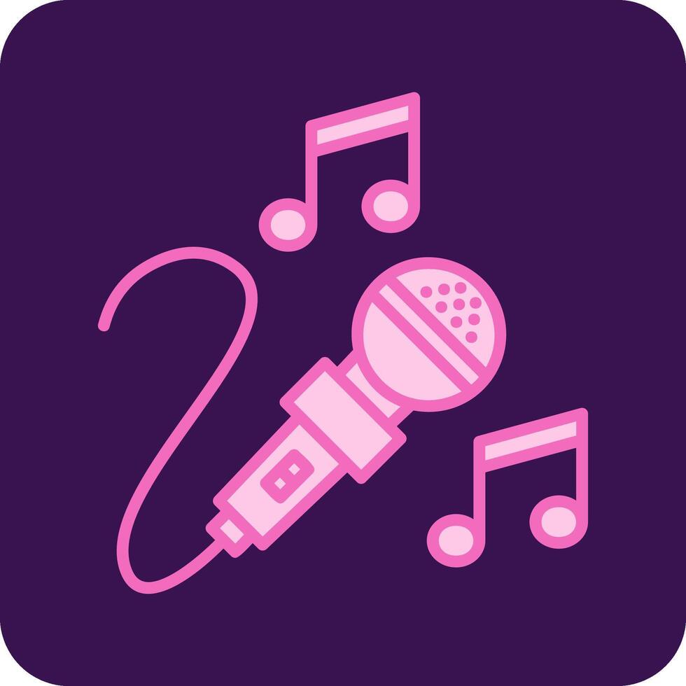 icono de vector de karaoke