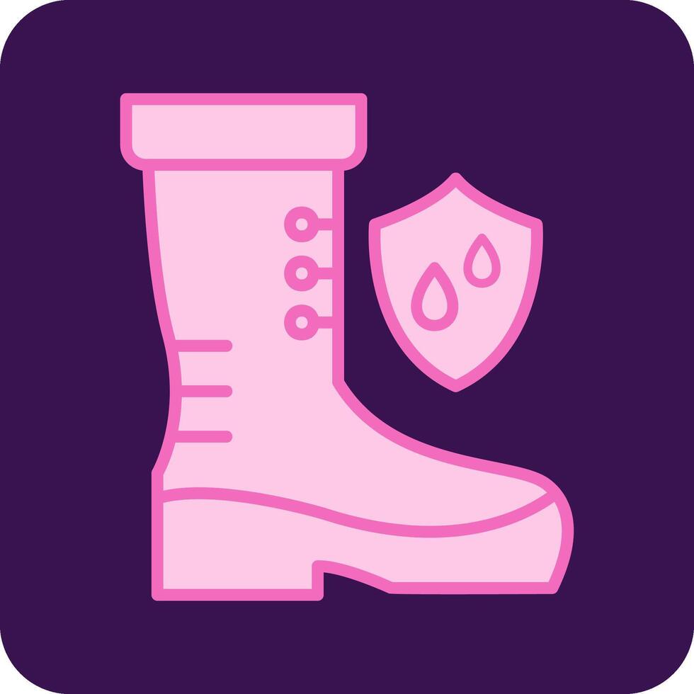 Waterproof Shoes Vector Icon