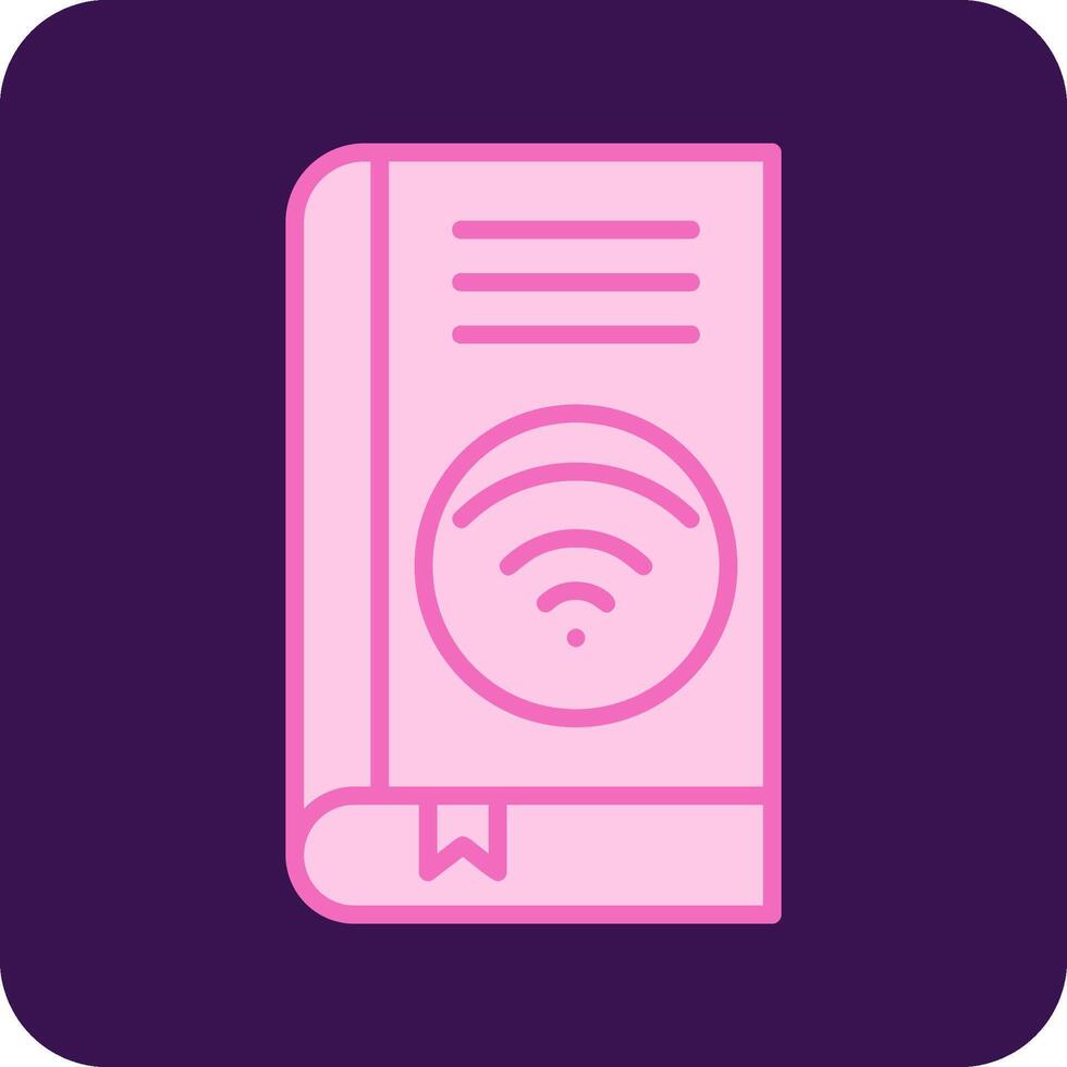 Wifi book Vector Icon