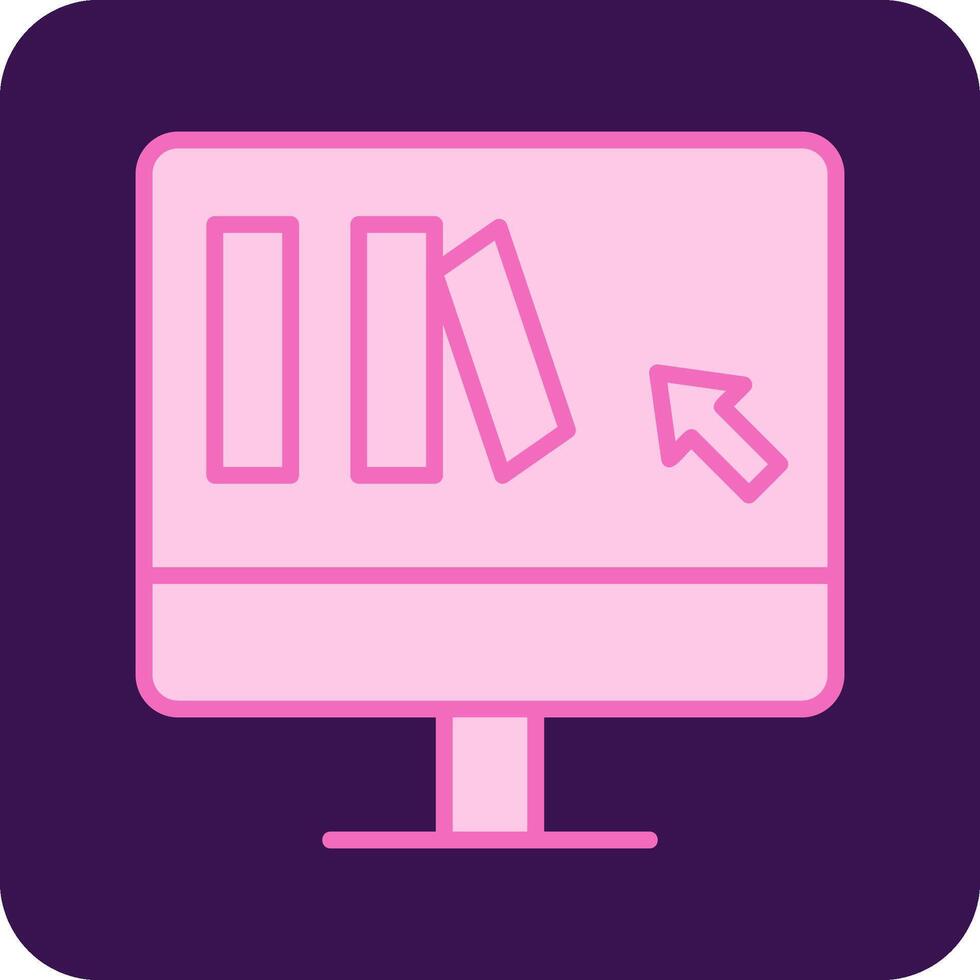 Online Book purchase Vector Icon