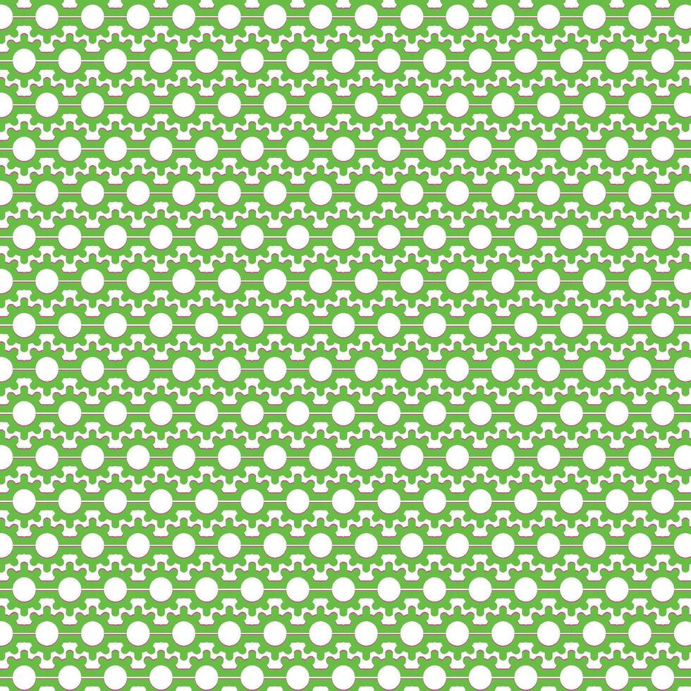 Cogwheel pattern green vector