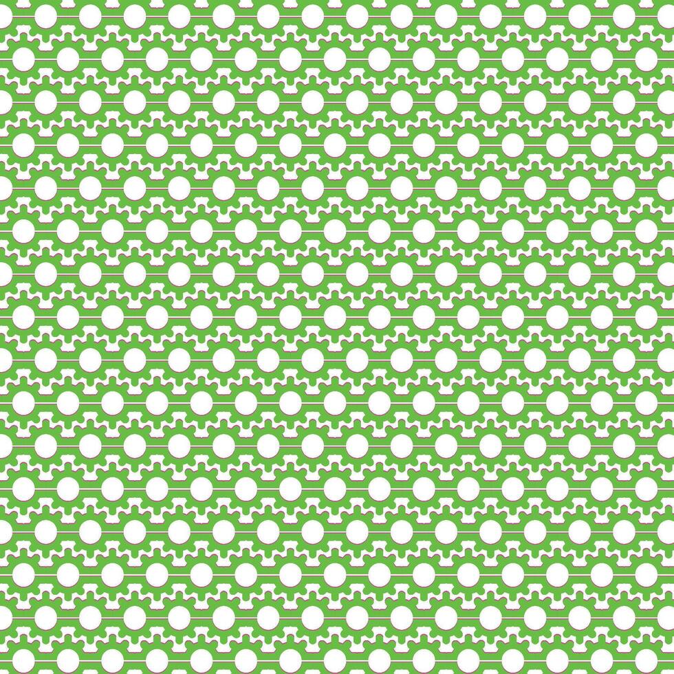 Cogwheel pattern green vector
