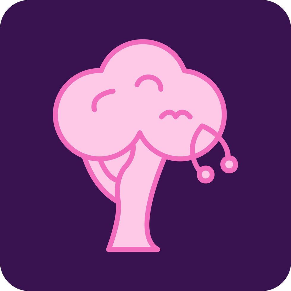 Cherry Tree Vector Icon