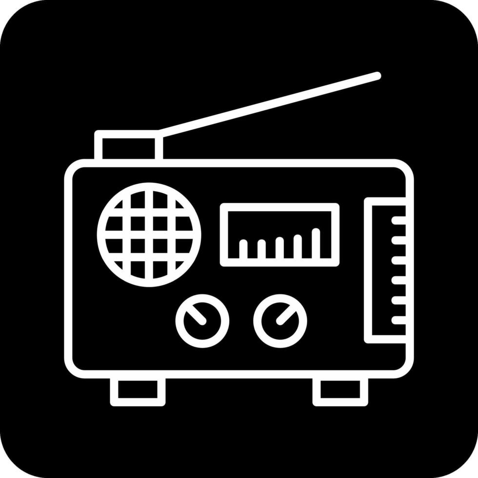 icono de vector de radio