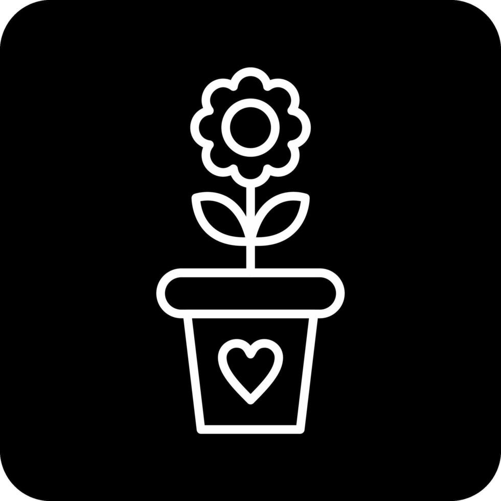 Flower Pot Vector Icon