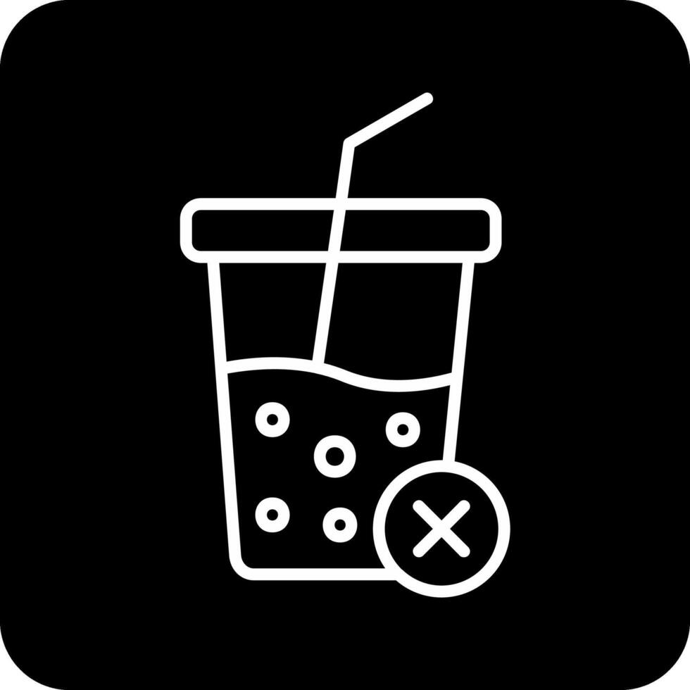 No Soft Drink Vector Icon