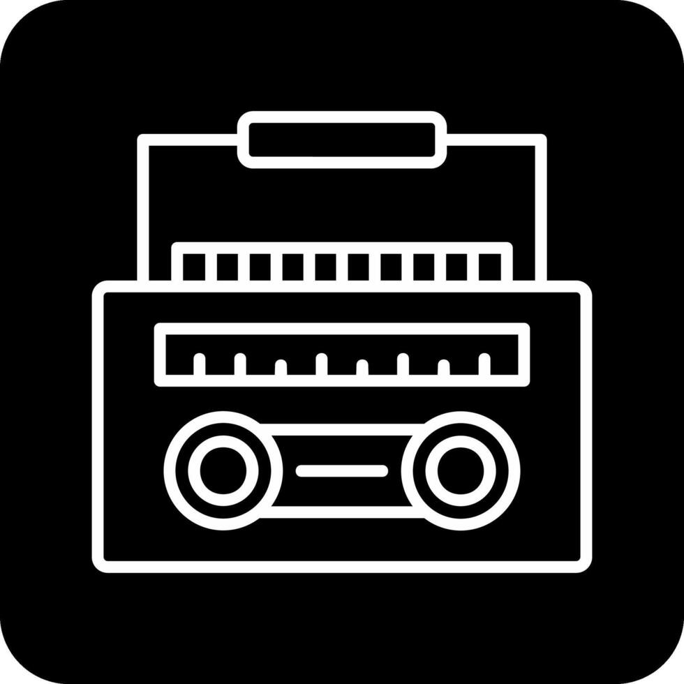 radio casete vector icono