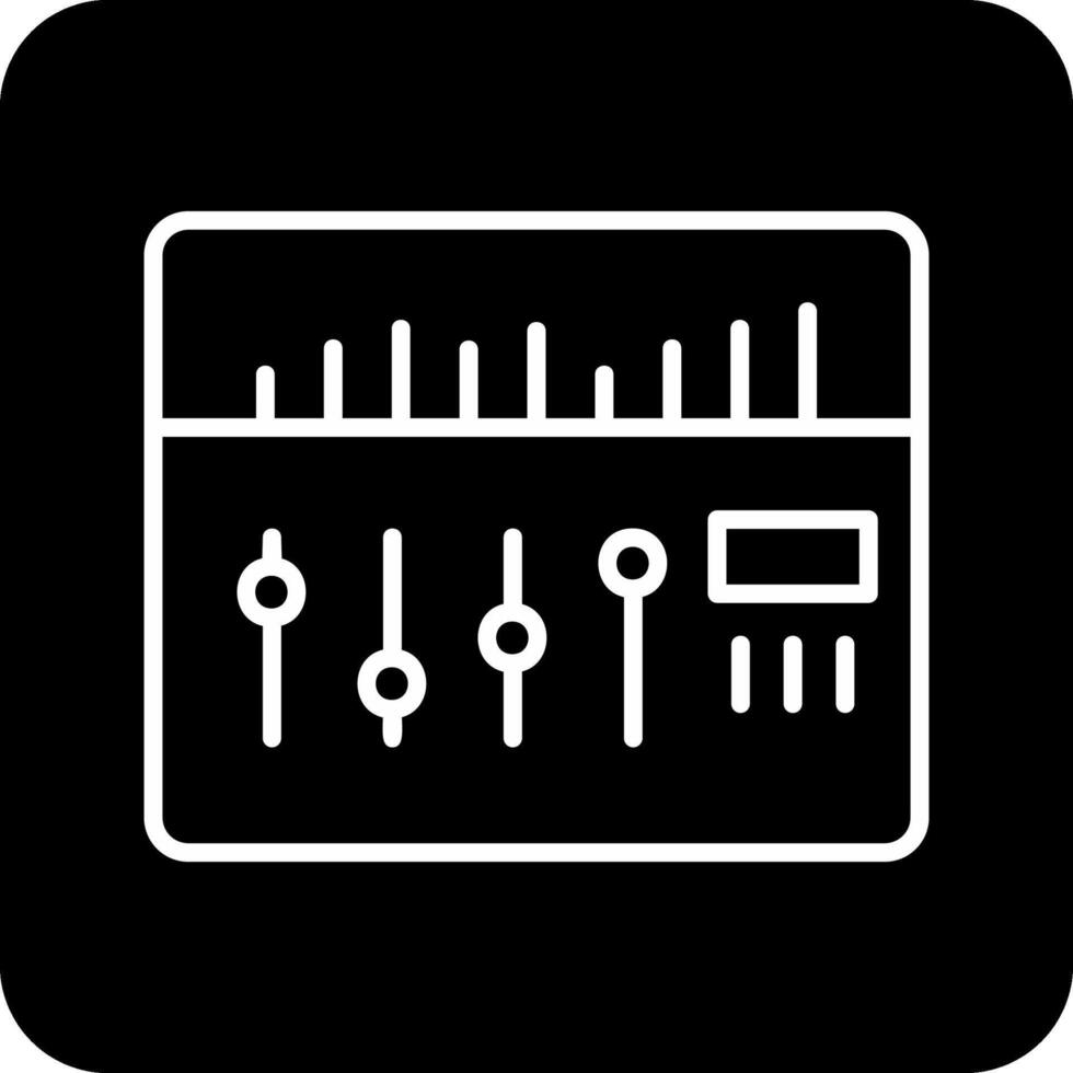 sonido mezclador vector icono