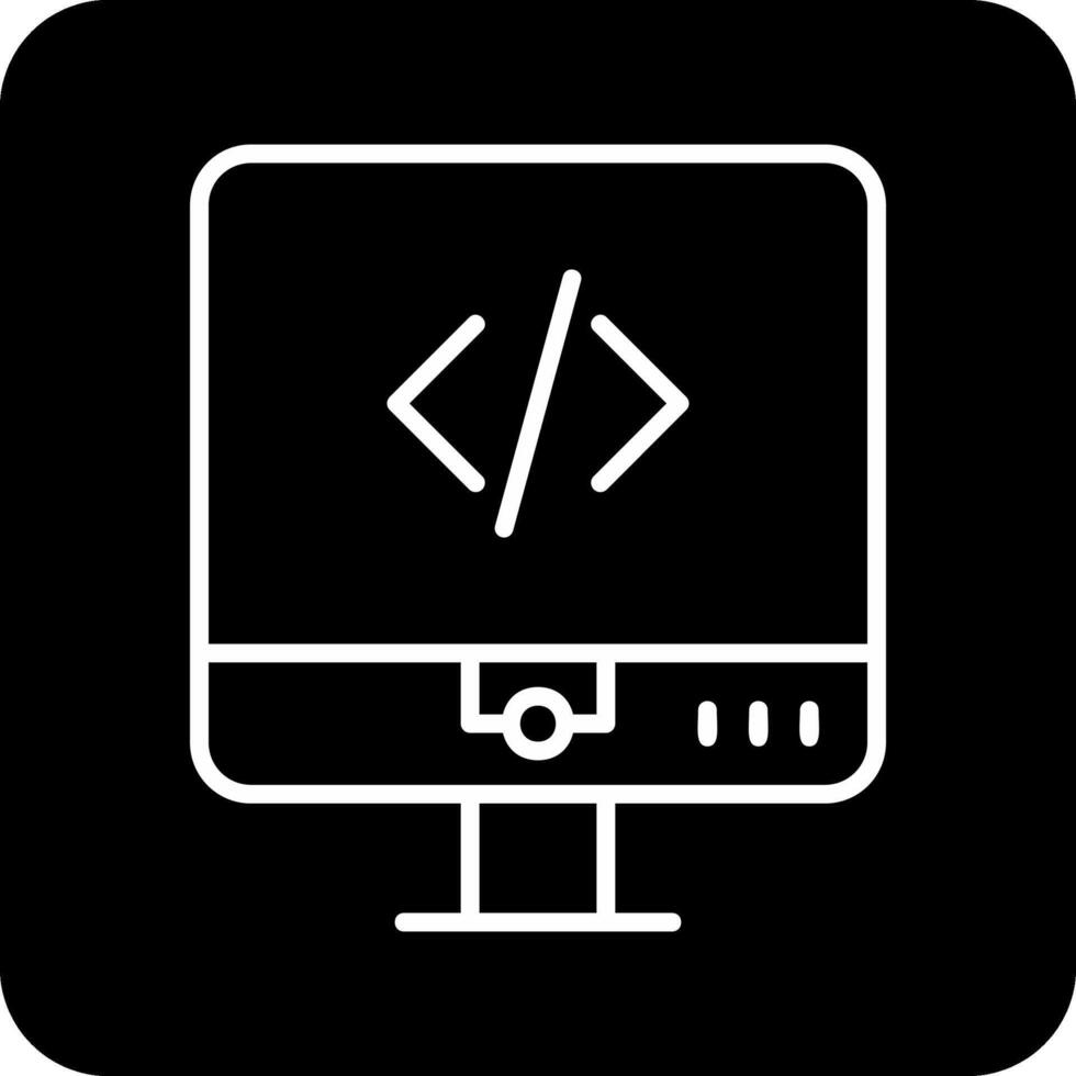 icono de vector de codificación