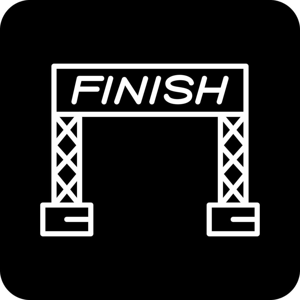 Finish Line Vector Icon