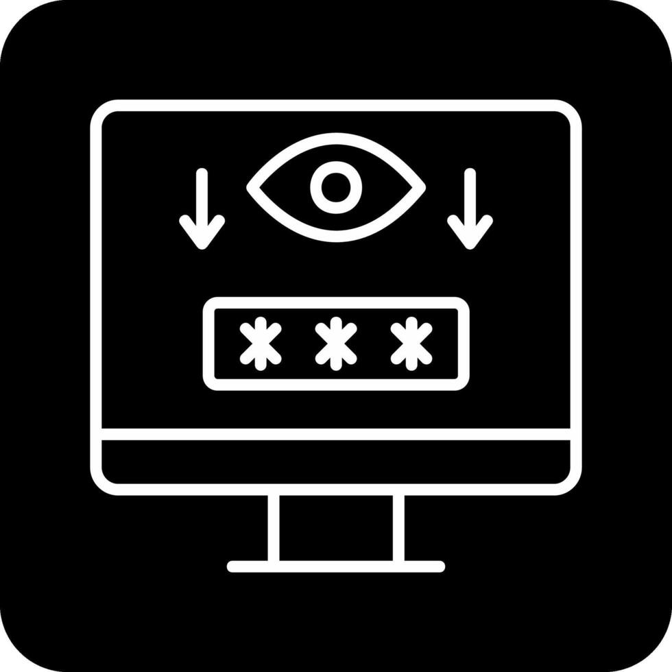 Computer Spyware Vector Icon