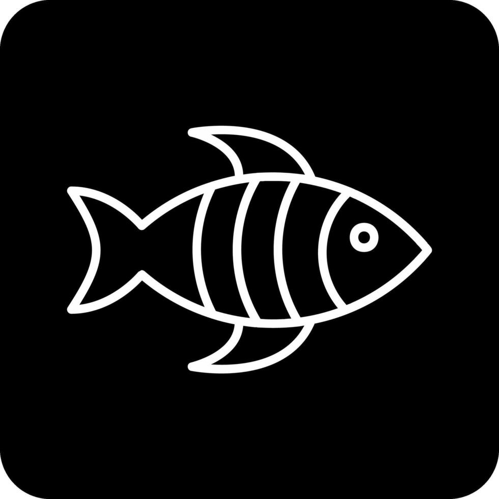 icono de vector de pescado