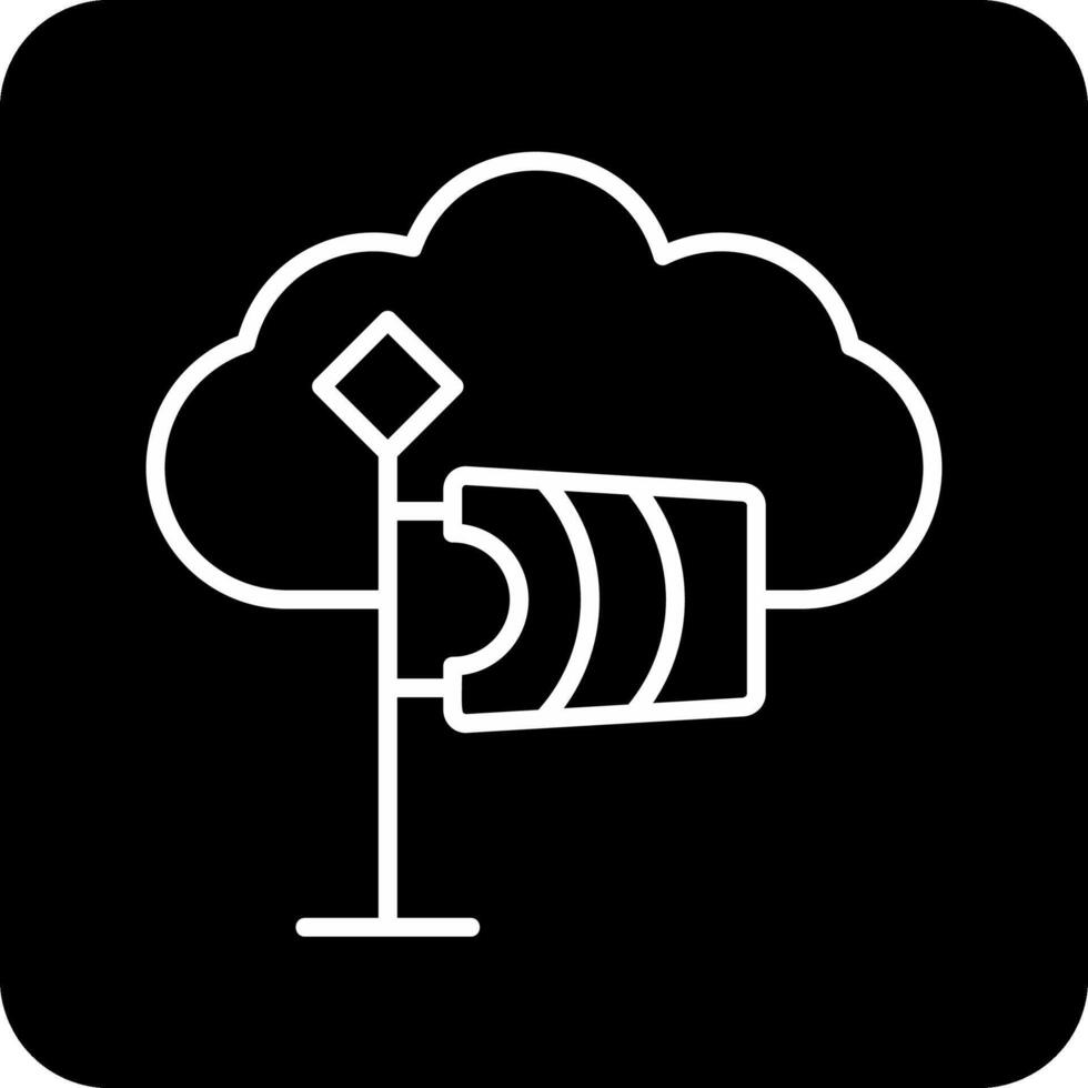 icono de vector de nube