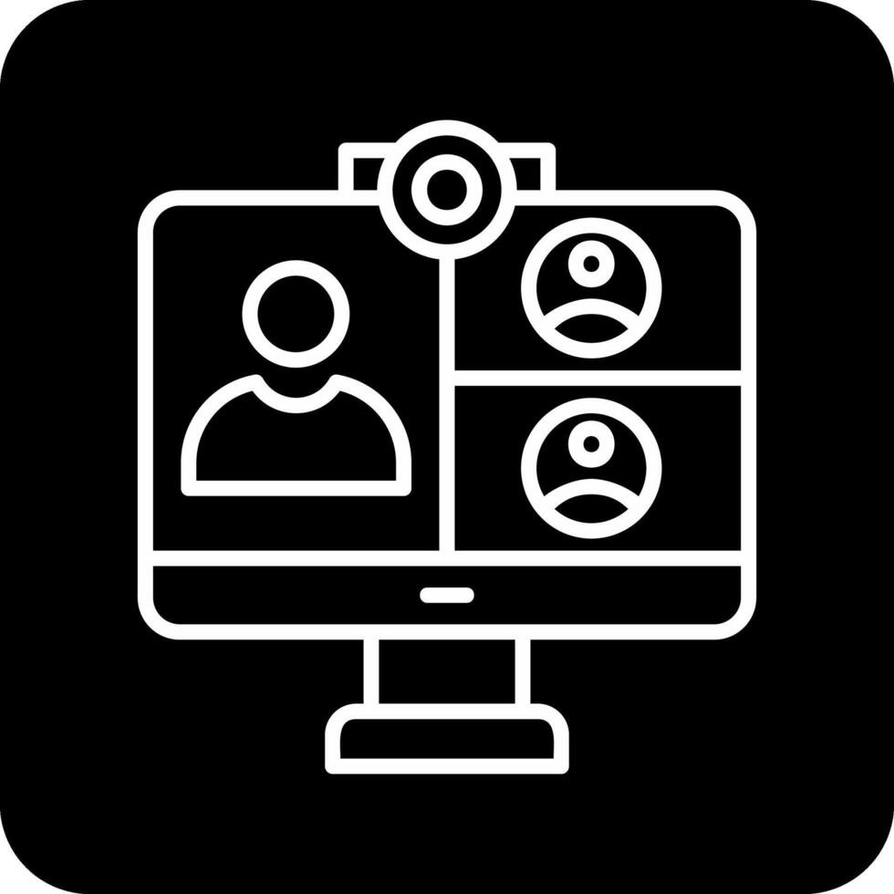 Online Meeting Vector Icon