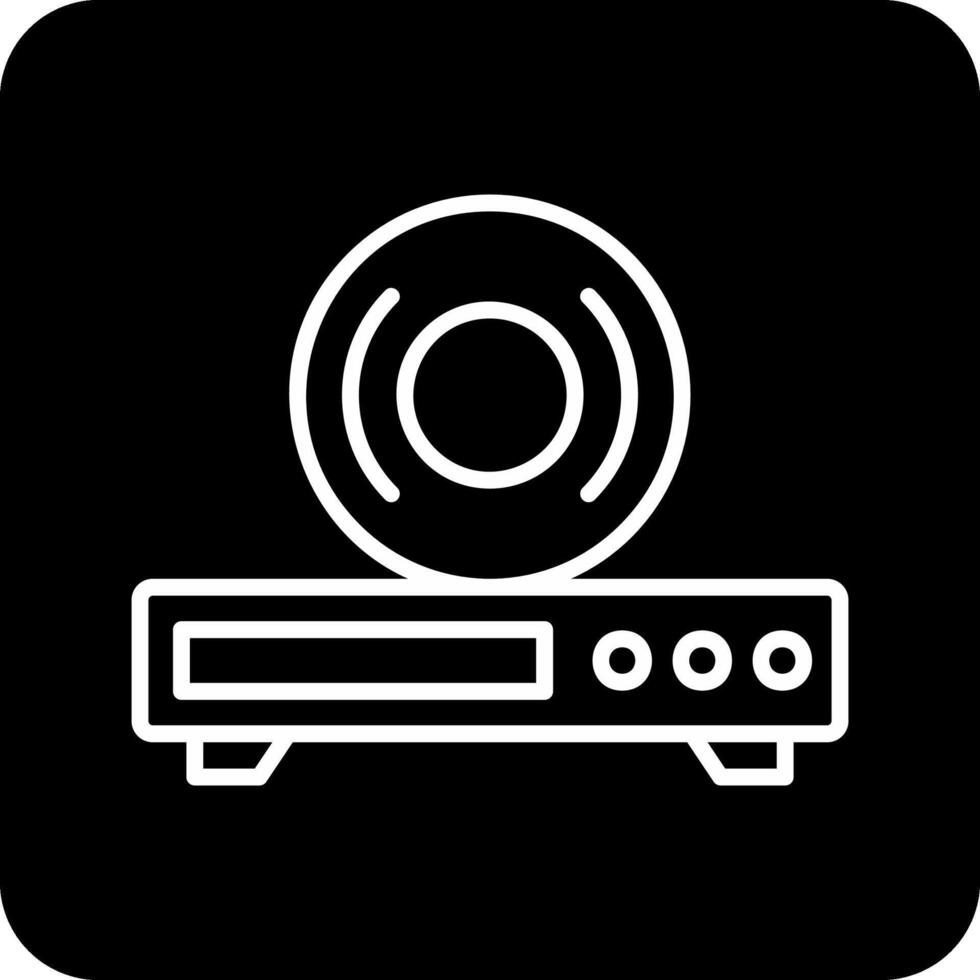 icono de vector de reproductor de cd