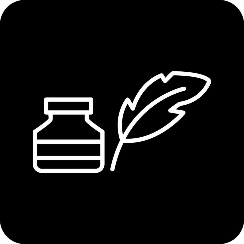 Quill And Ink Vector Icon