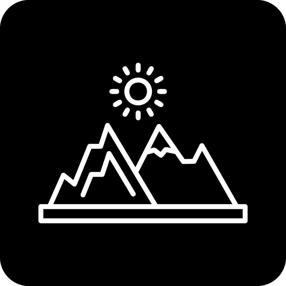 icono de vector de montaña