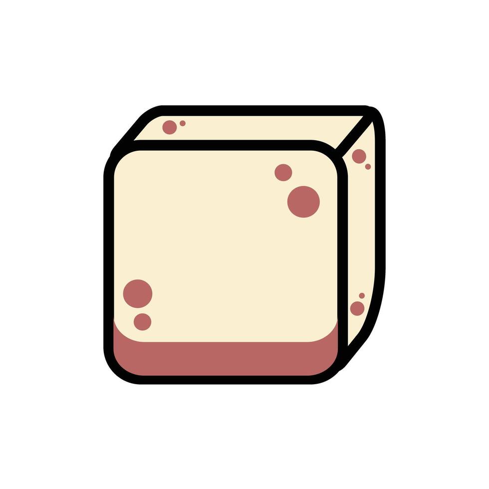 queso pedazo plano estilo icono diseño, comida comer restaurante y menú tema vector ilustración