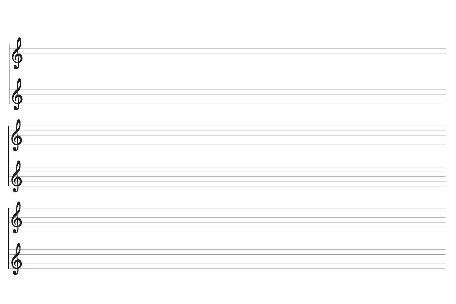 New clean abstract single print pad element for musicnotes stave notation. Black ink drawn graphic with space for text vector