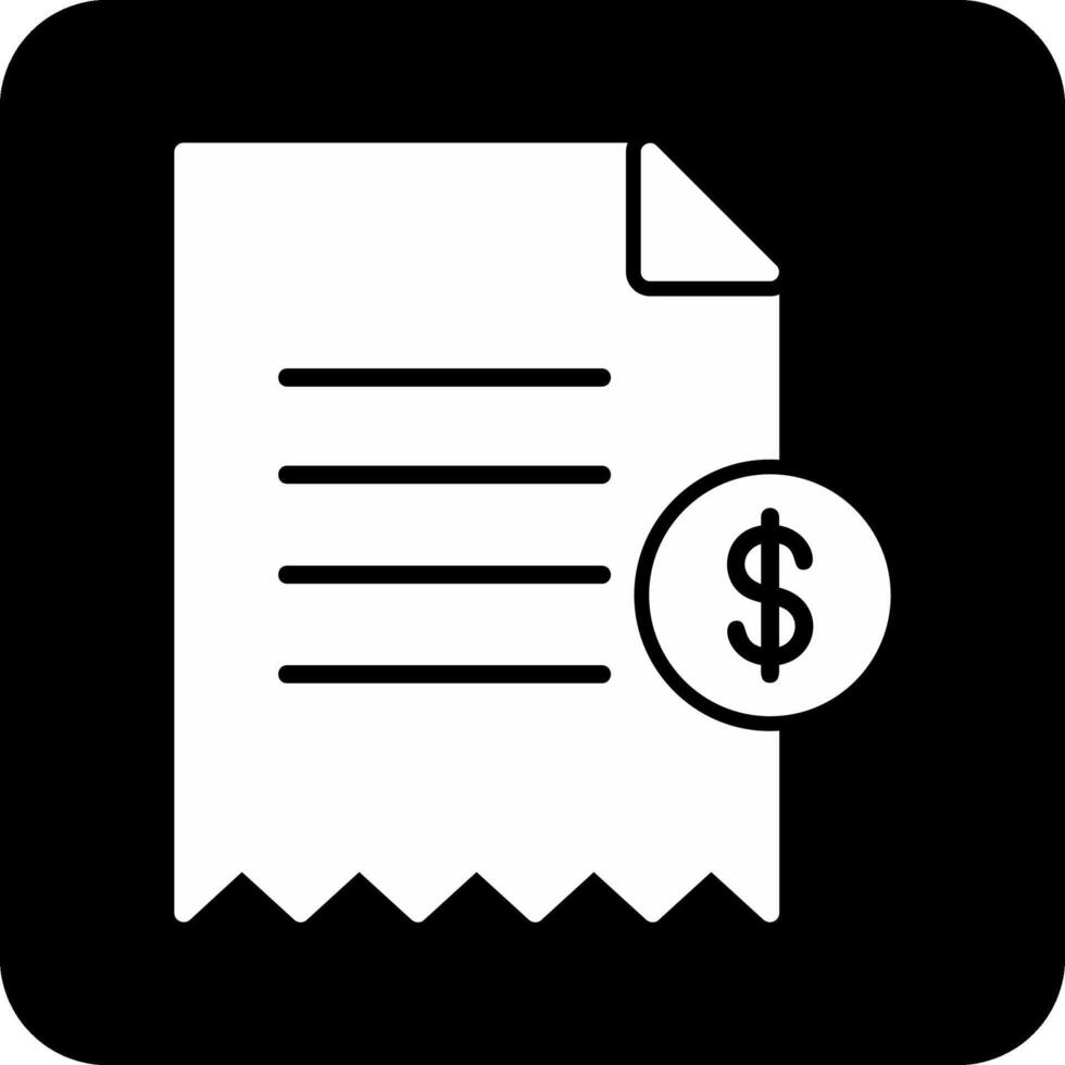 Shopping Receipt Vector Icon