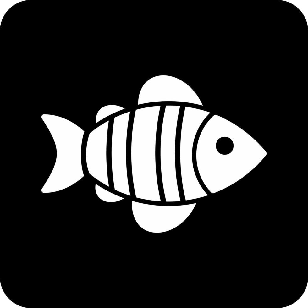 icono de vector de pescado