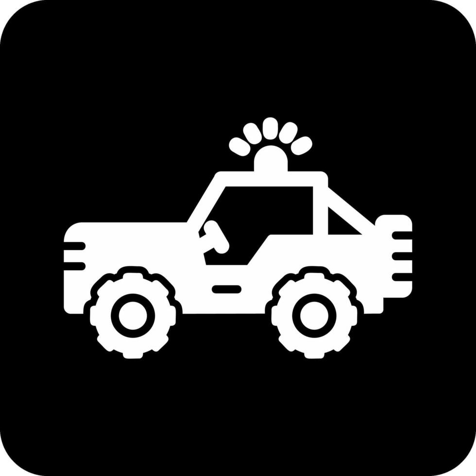 icono de vector de jeep militar