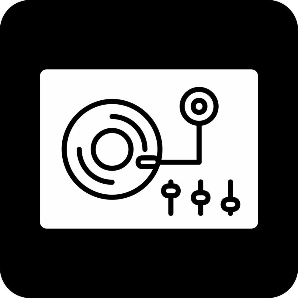 icono de vector de tocadiscos