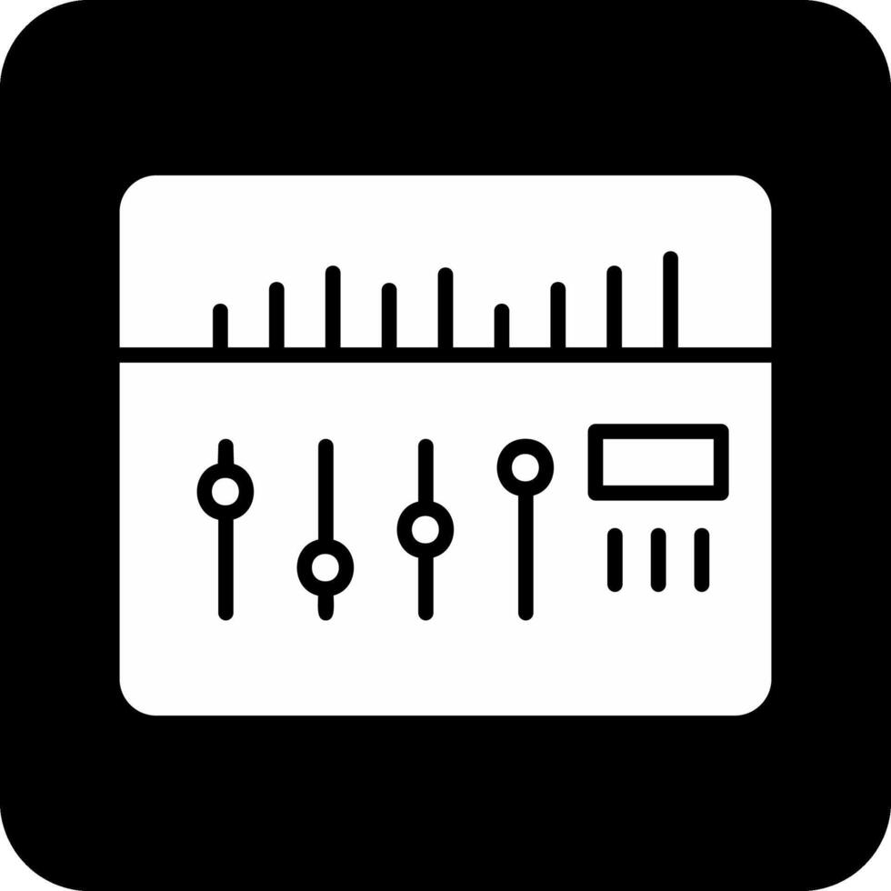 sonido mezclador vector icono