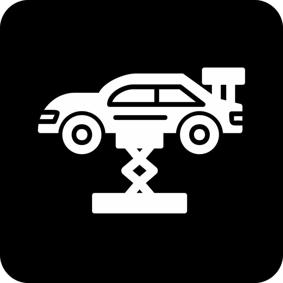 coche levantamiento vector icono