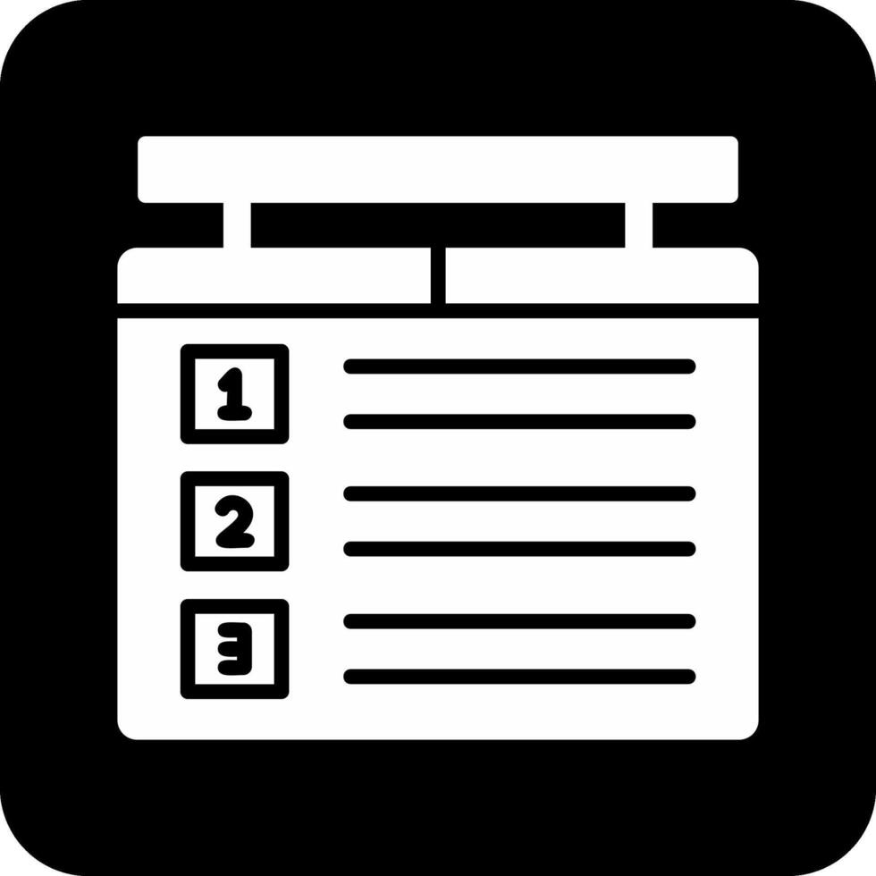 Score Board Vector Icon