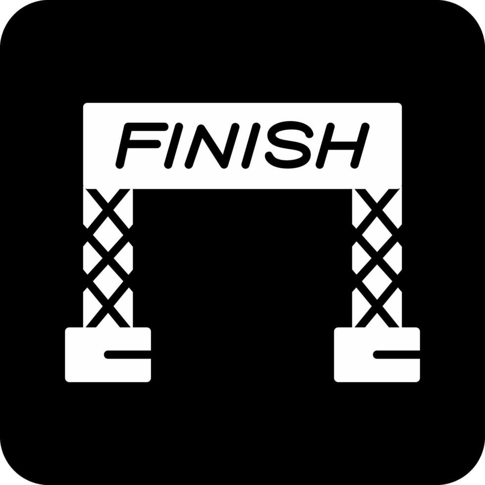 Finish Line Vector Icon