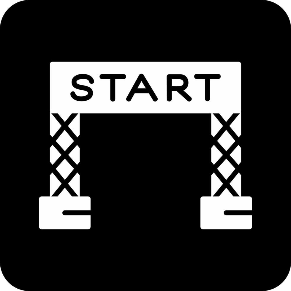 Start Line Vector Icon