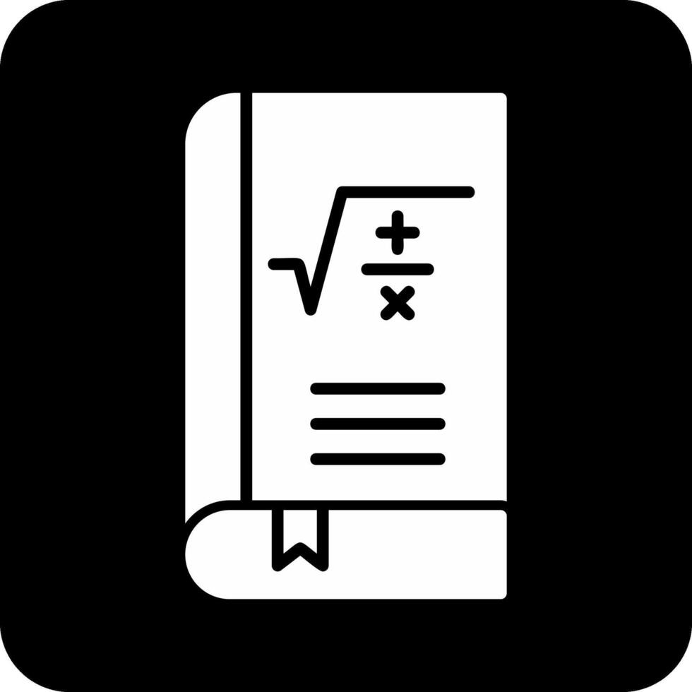 matemáticas libro vector icono