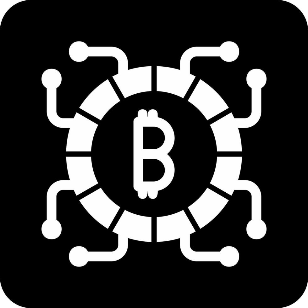 icono de vector de bitcoin