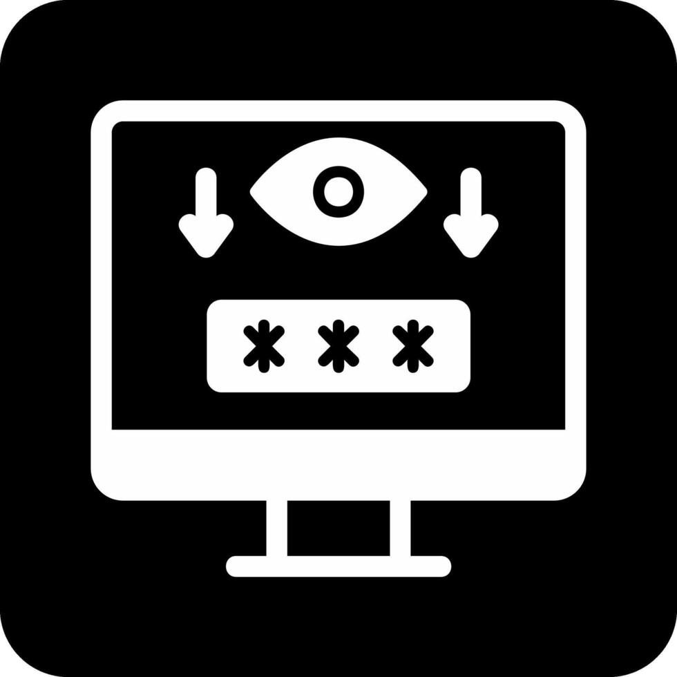 Computer Spyware Vector Icon