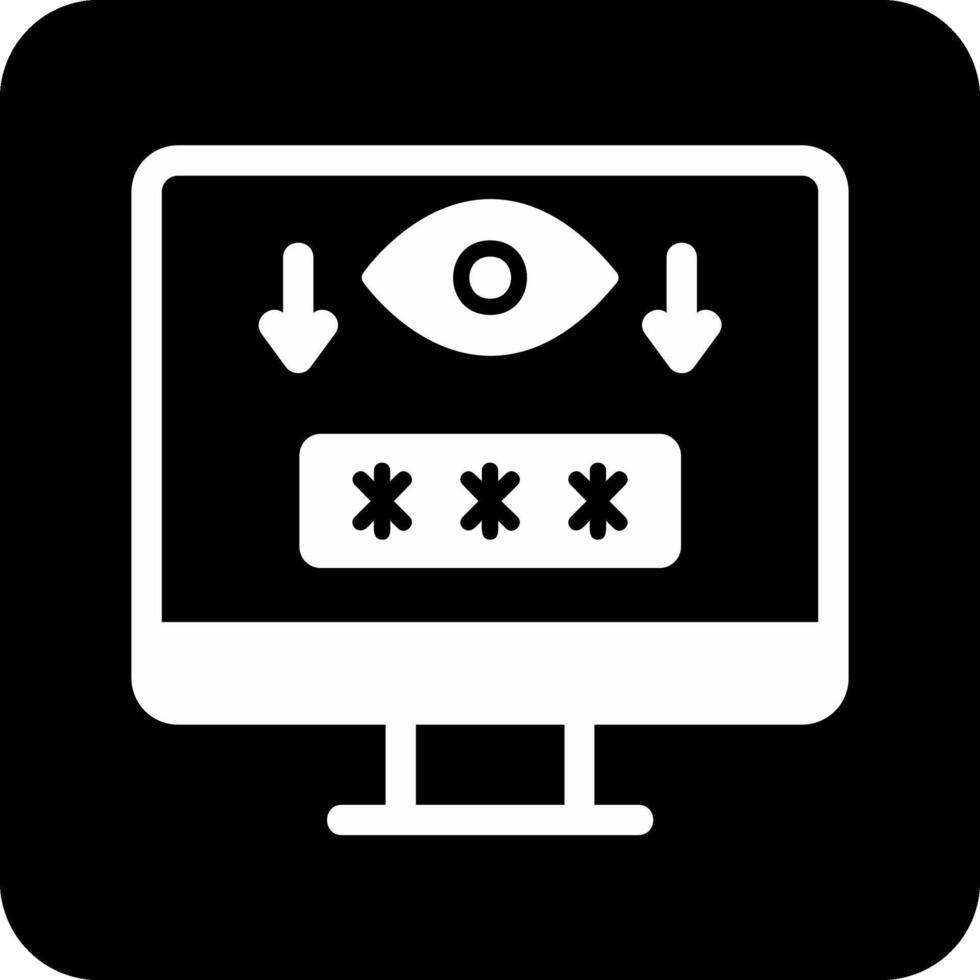 Computer Spyware Vector Icon