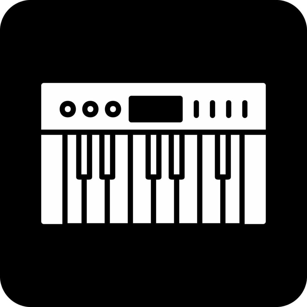 icono de vector de piano