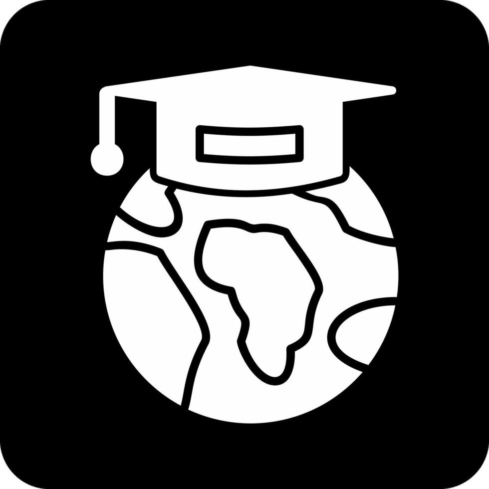 icono de vector de educación global