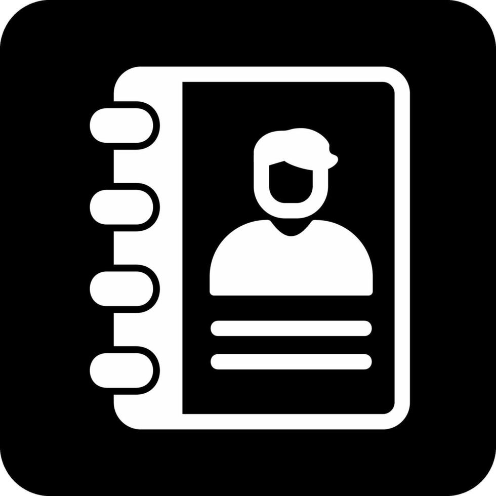 Contact Book Vector Icon