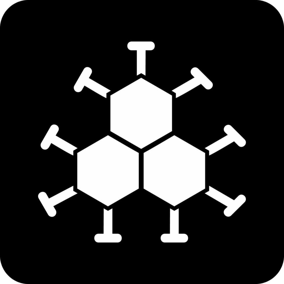 icono de vector de molécula