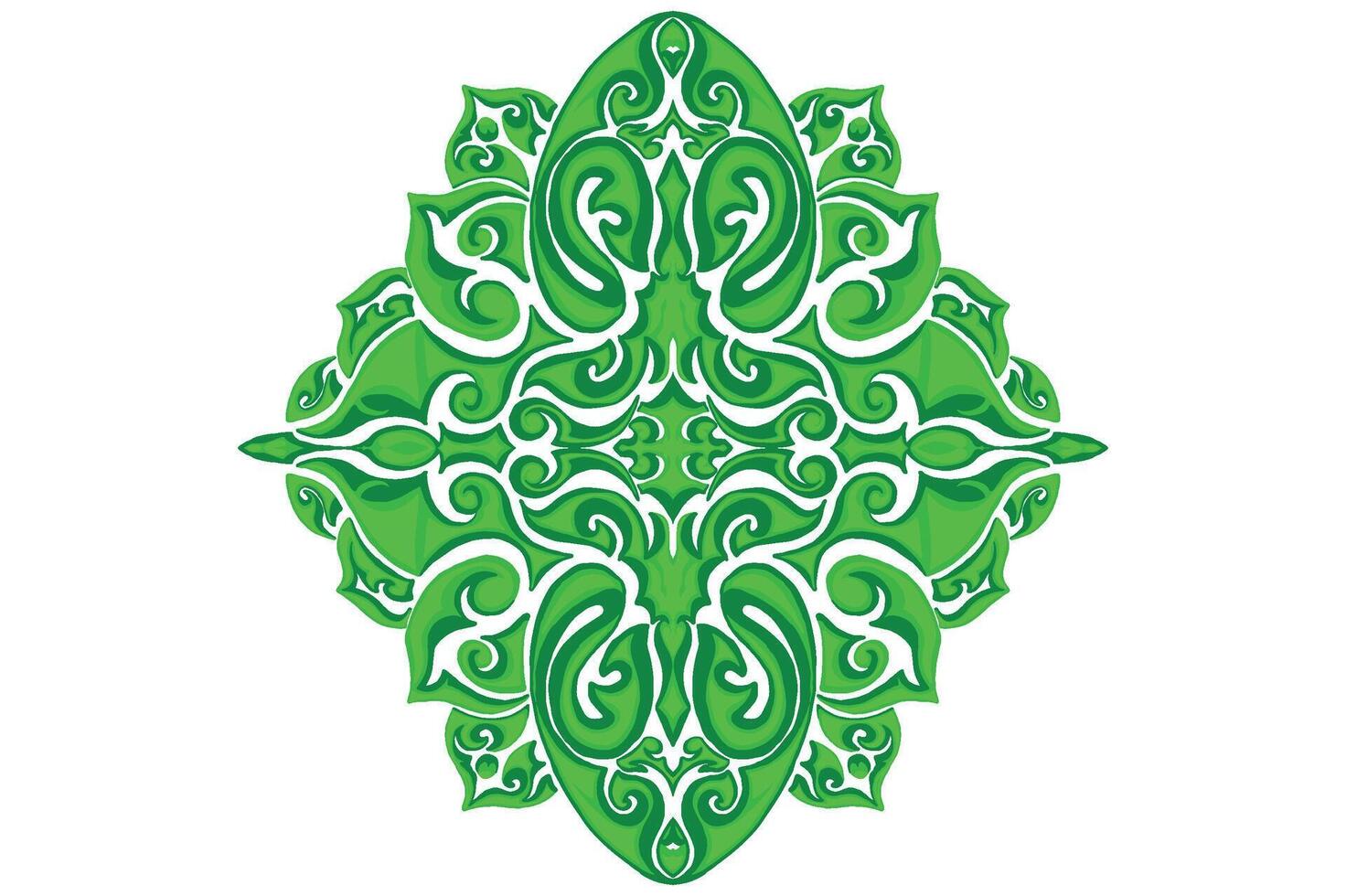 Green Ornament Frame Border Vector Design For Decoration